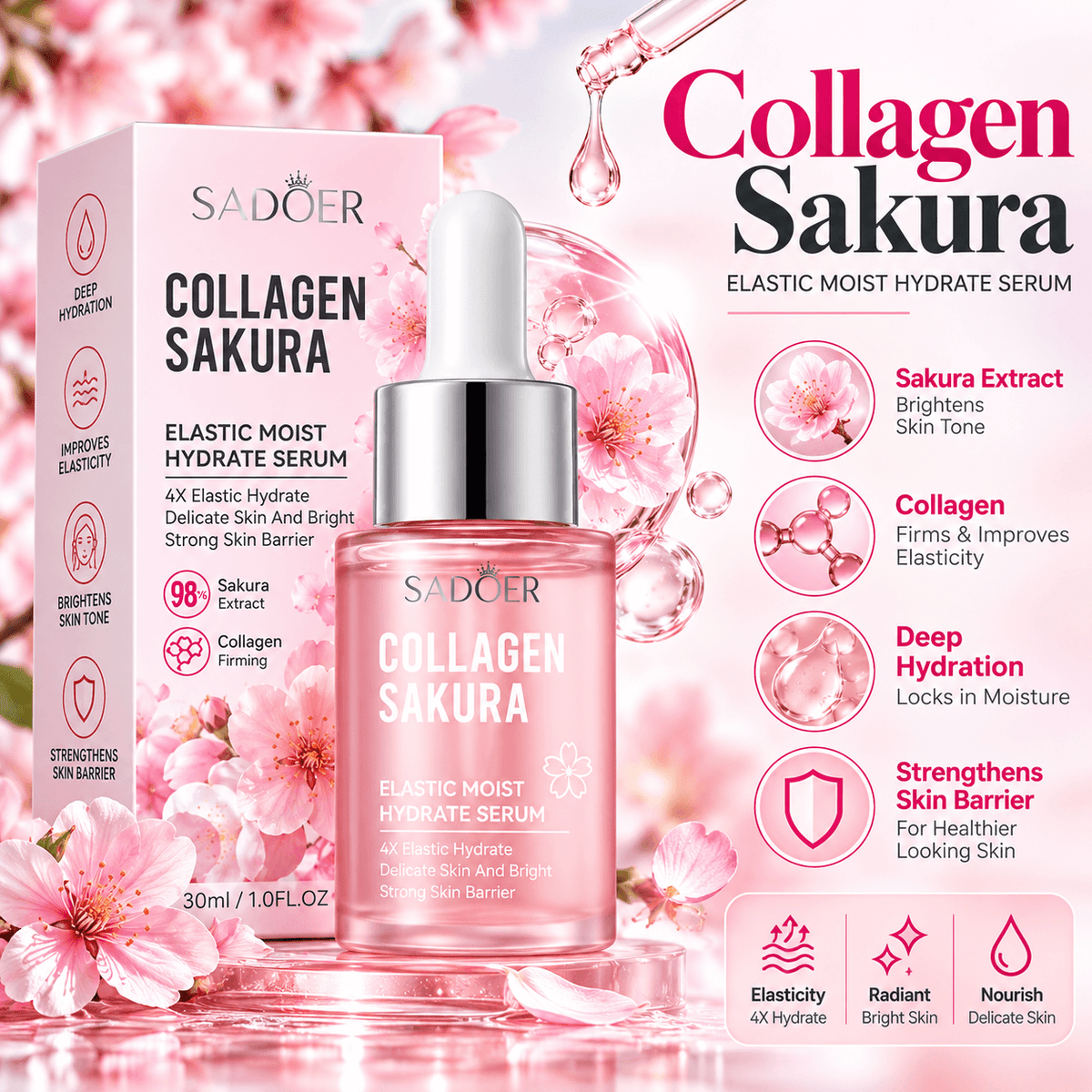 SADOER Collagen Sakura Firming Elasticity Cream