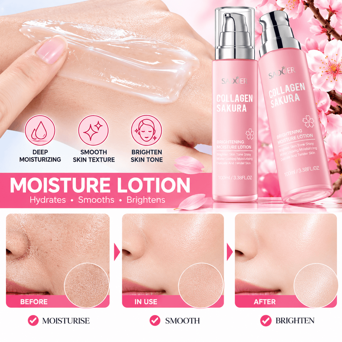 SADOER Collagen Sakura Firming Elasticity Cream